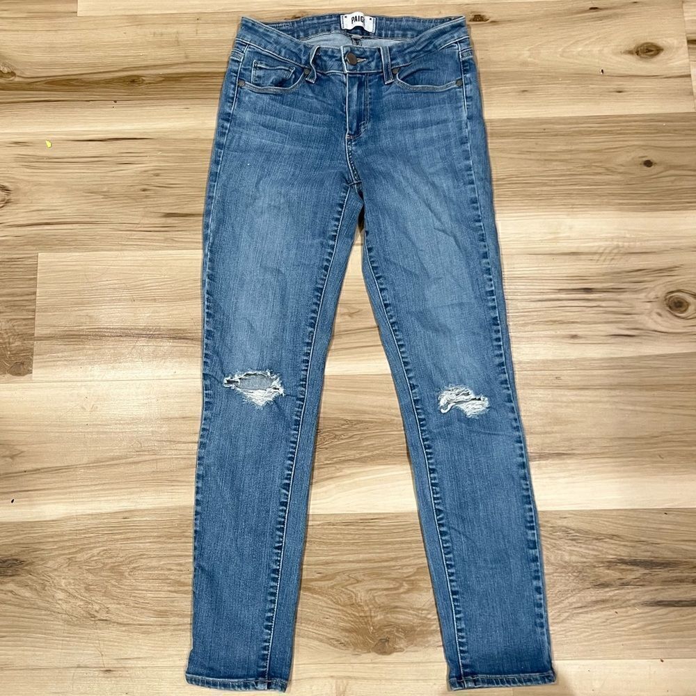 Paige Kylie Crop Distressed Jeans Women’s 27